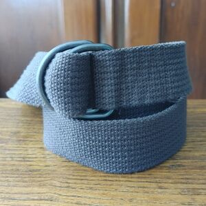 Men's Olive Green Canvas Belt XL 48"L unbranded (045)